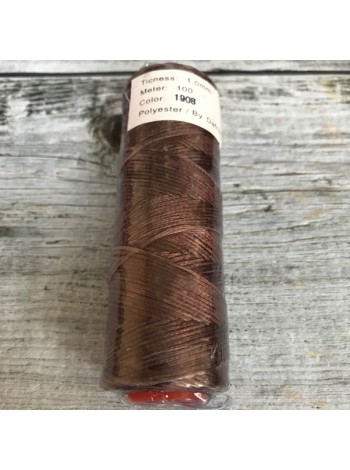 DAFNA Нитки вощеные 1мм (1908 коричневый)