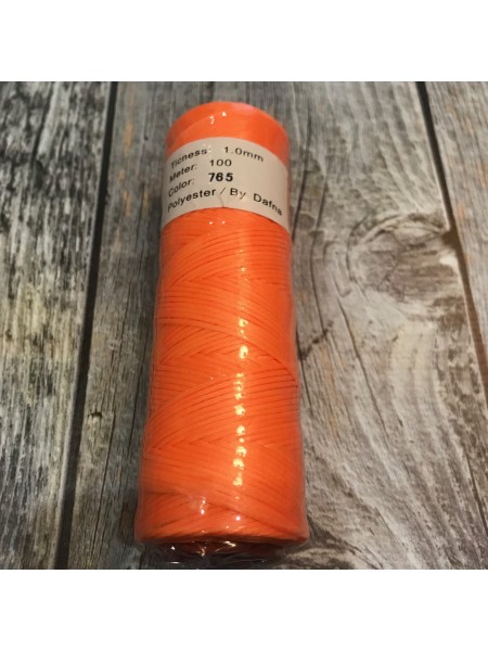 DAFNA Нитки вощеные 1мм (765 ярко-оранжевый)